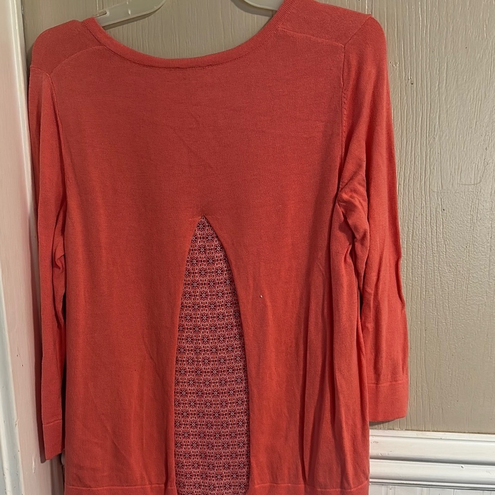 Women's Coral Cardigan by Talbots Small Petite Peak Back in Coordinating Fabric - Picture 6 of 9